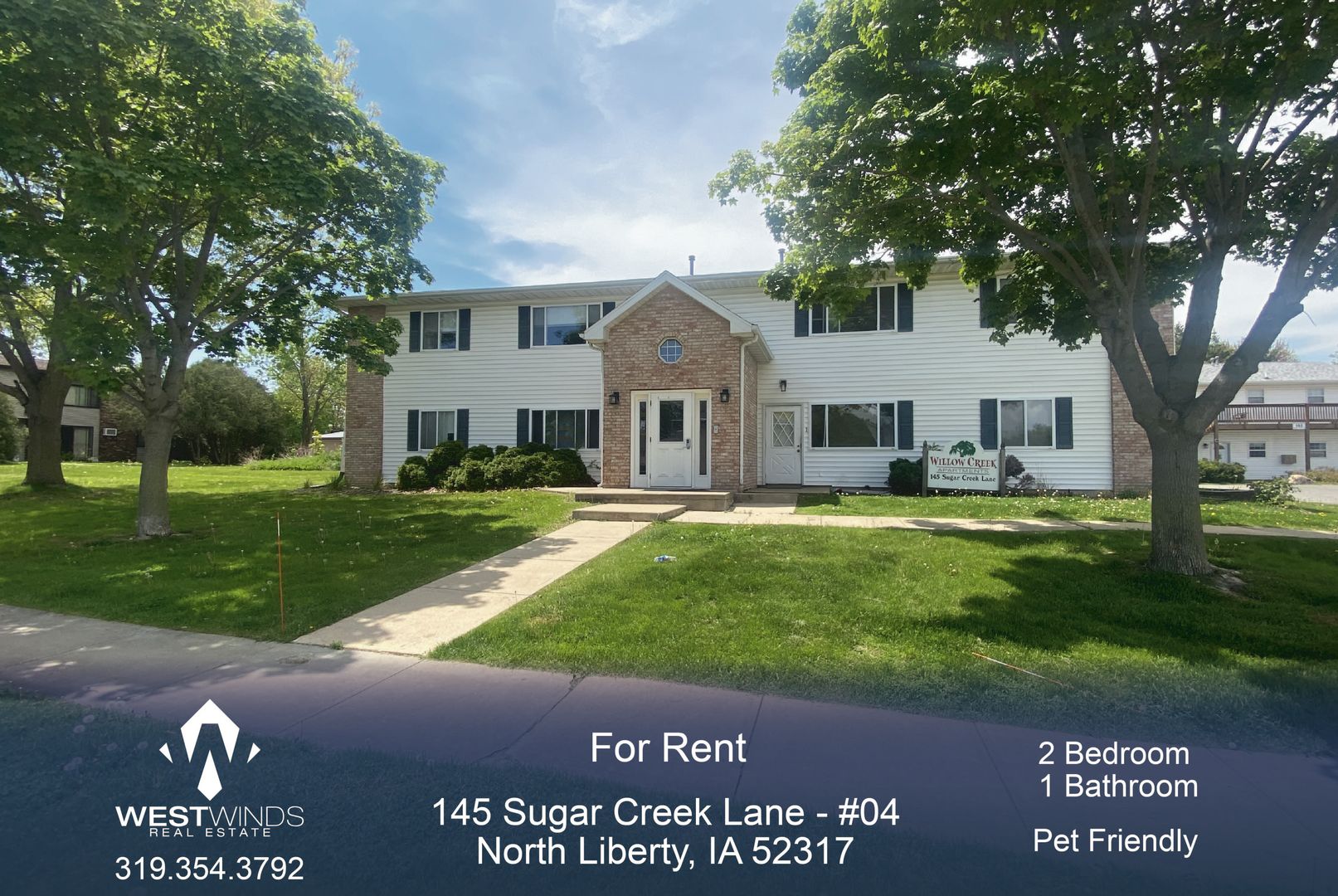 North Liberty Apartment: 145 Sugar Creek Lane