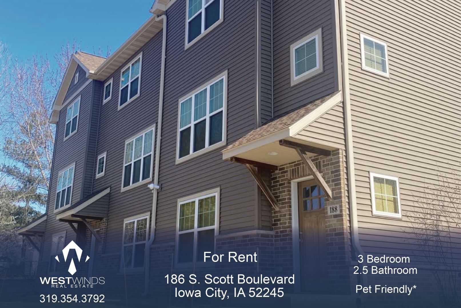 Iowa City Townhome: 186 S. Scott Blvd