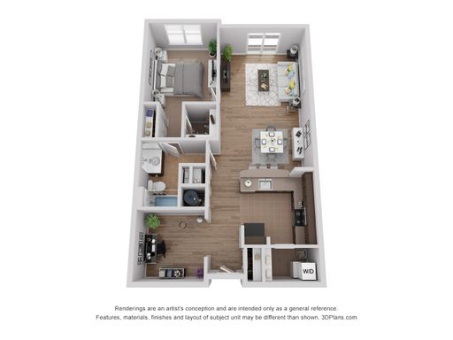 1 Bed 1 Bath Rental at 201 W 21st St, 127, Norfolk, VA – photo 1