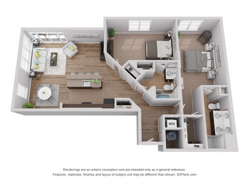 2 Bed 2 Bath Rental at 201 W 21st St, 243, Norfolk, VA – photo 1