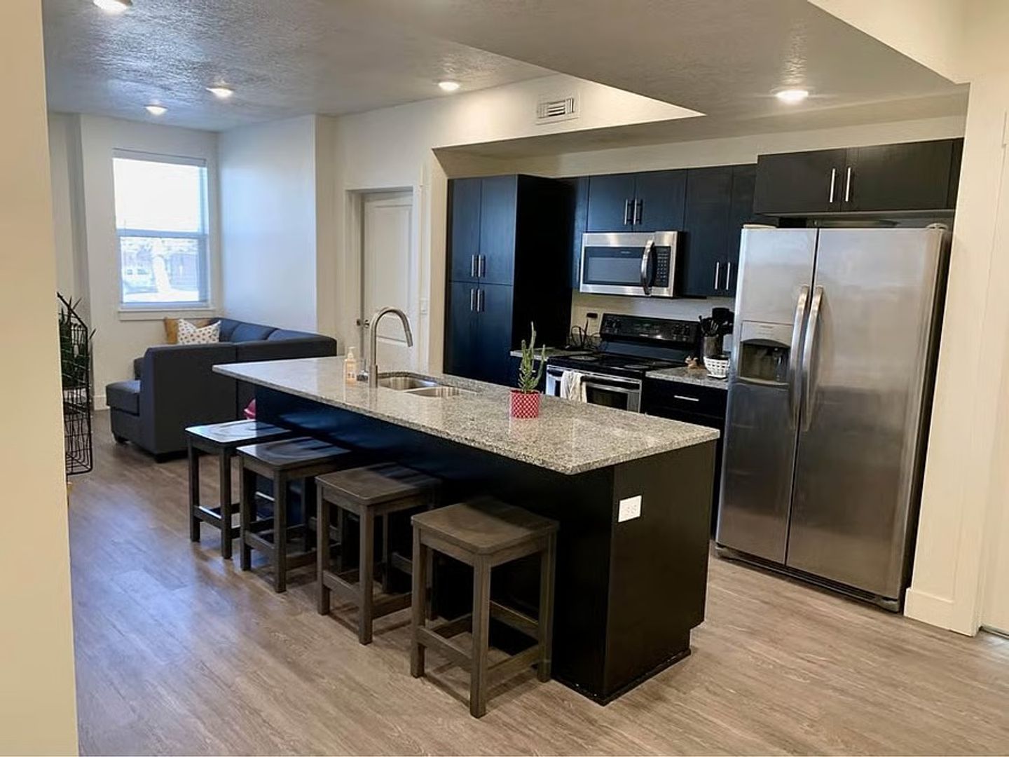 Modern, Furnished 4 BR/4 BA 1285 sq ft apartment 1 block from USU campus 1 of 12
