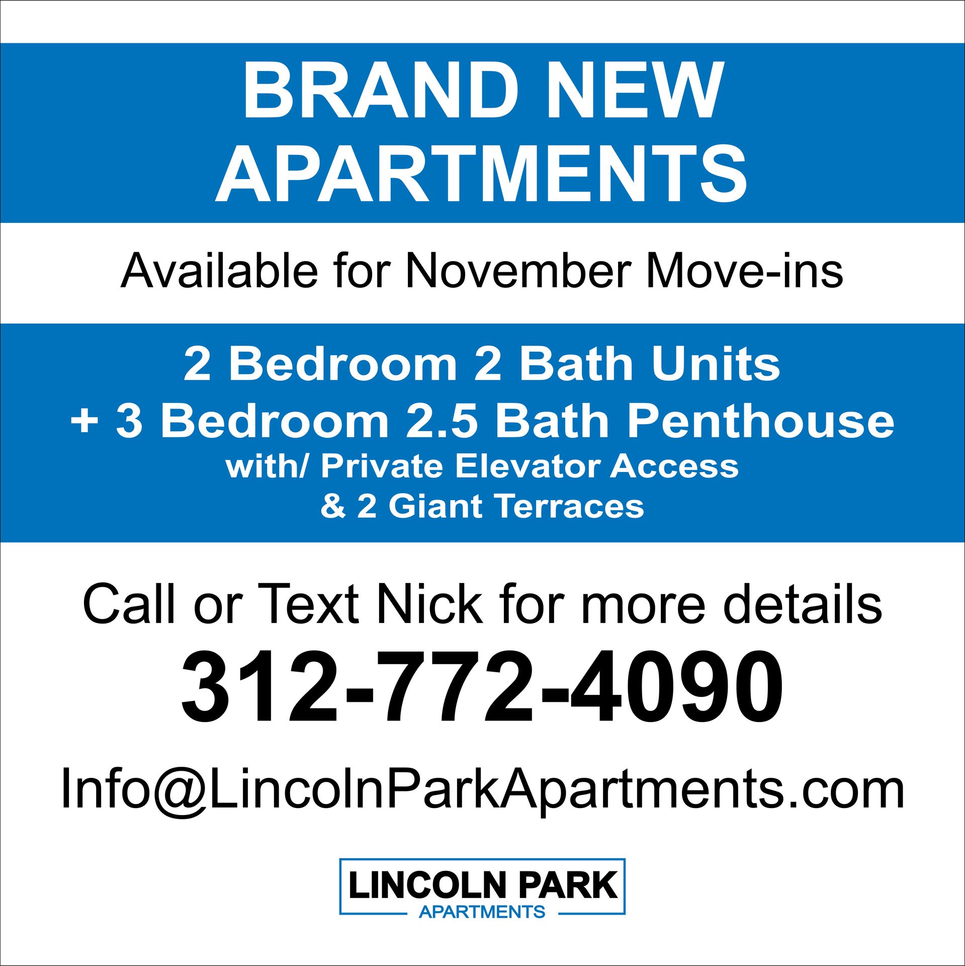 Chicago Apartment: 2445 N. Lincoln Park Ave - 3F
