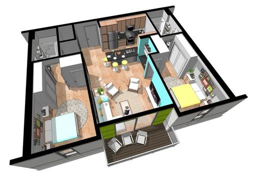 Blue Dot Place Unit 204 C style floor plan – photo 1