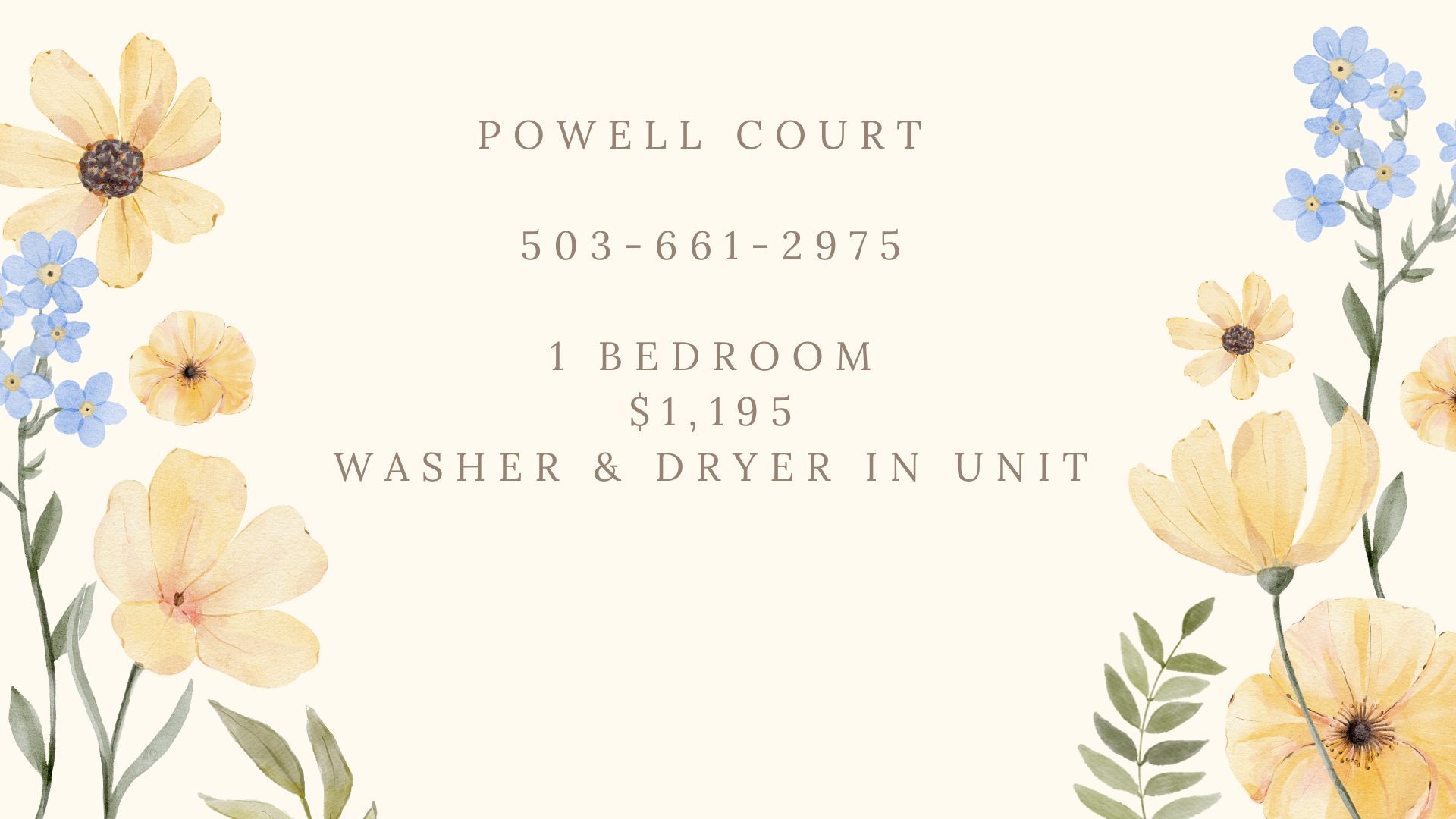 Portland Apartment: 16932 SE Powell Blvd. #52
