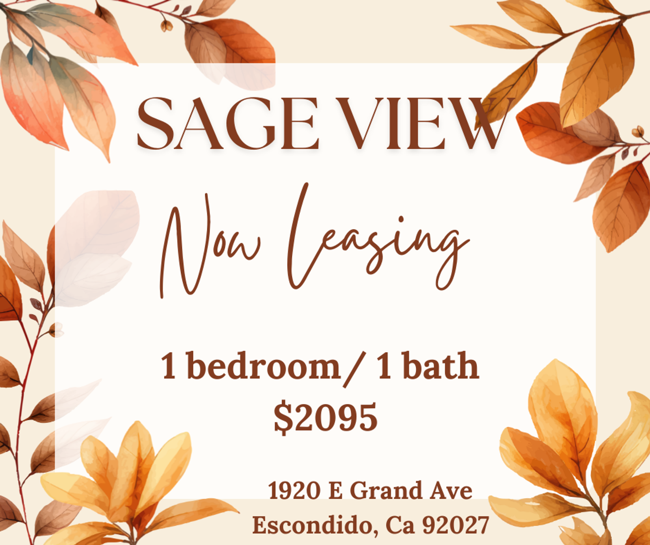 Escondido Apartment: 1920 E. Grand Ave.