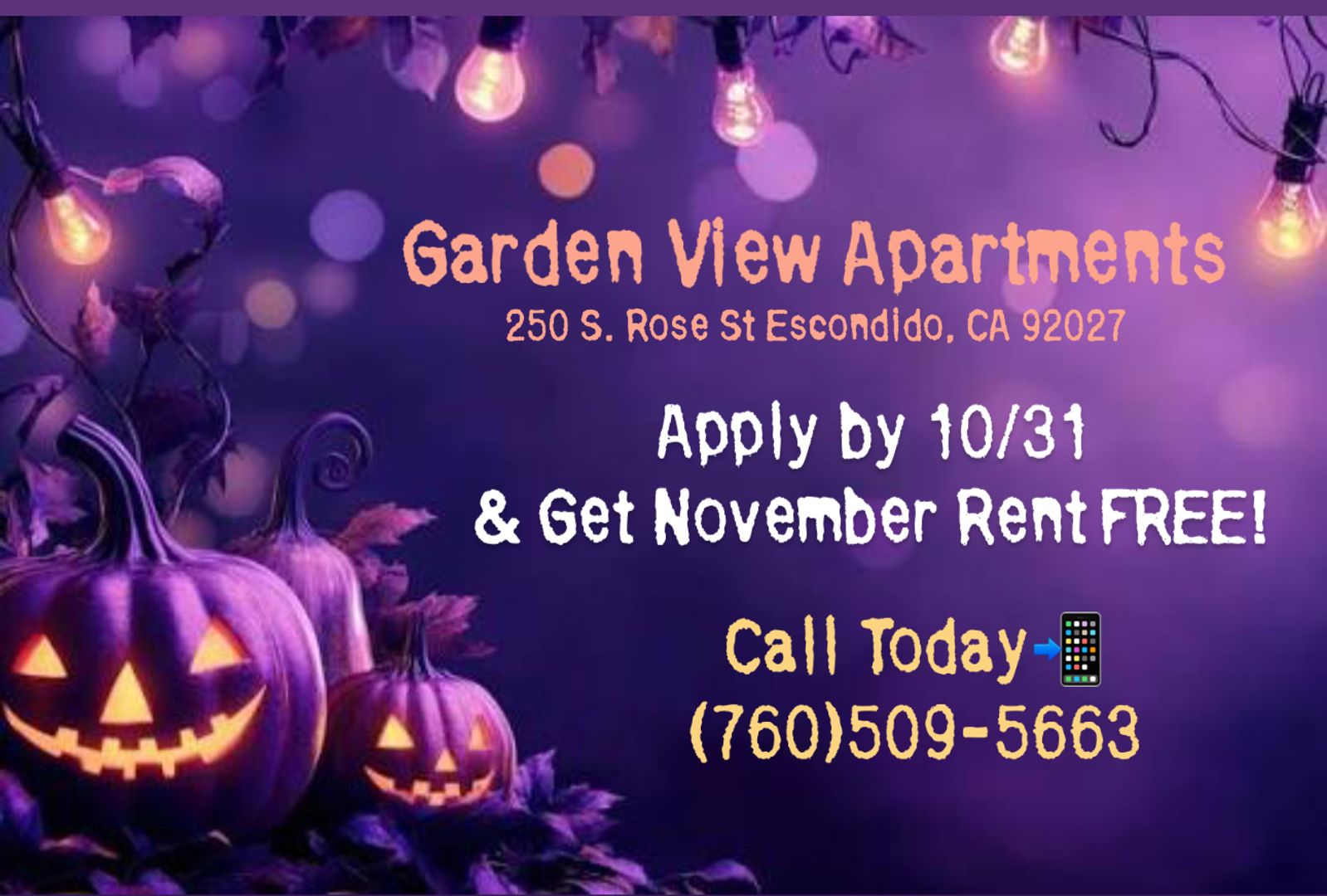 Escondido Apartment: 250 S. Rose St.