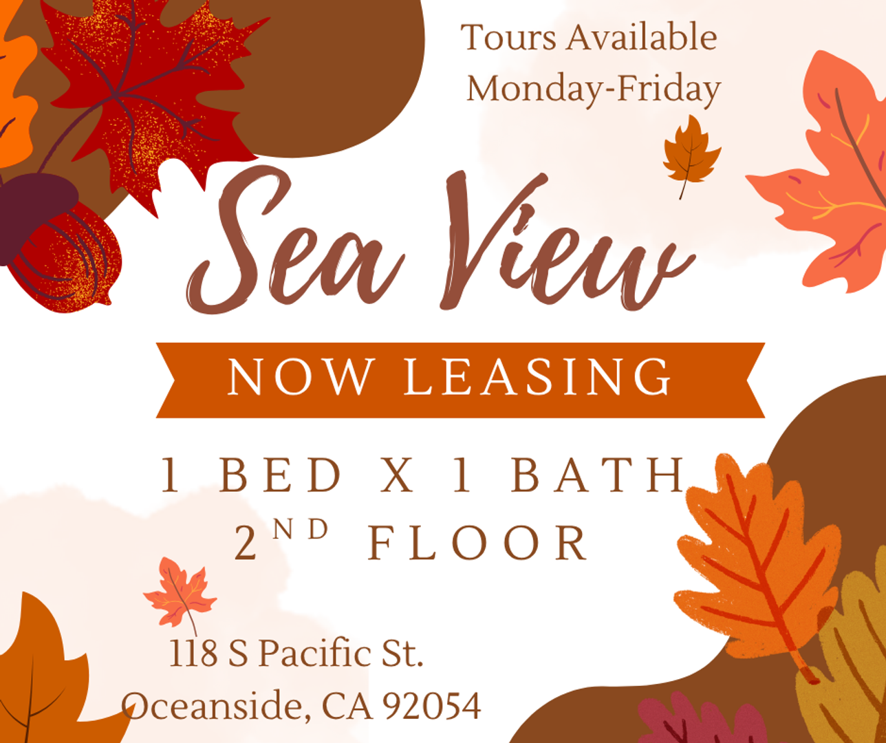 Oceanside Apartment: 118 S. Pacific St.