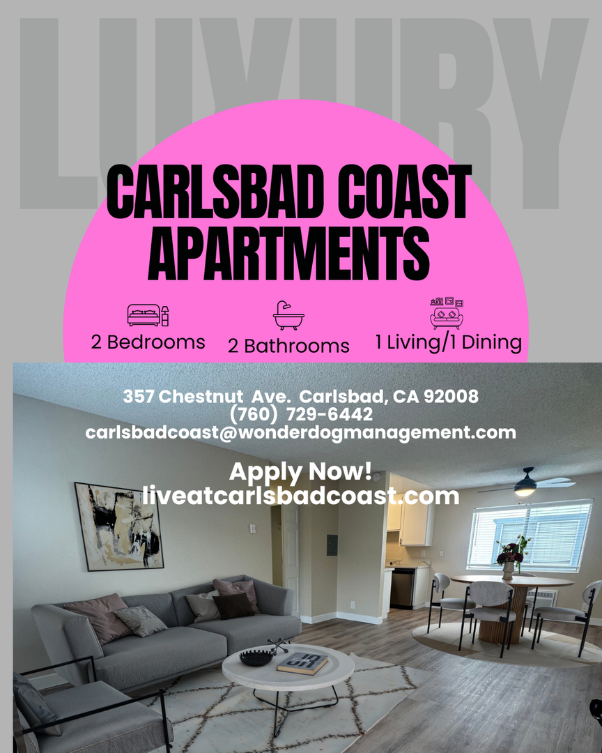 Carlsbad Apartment: 357 Chestnut Ave.