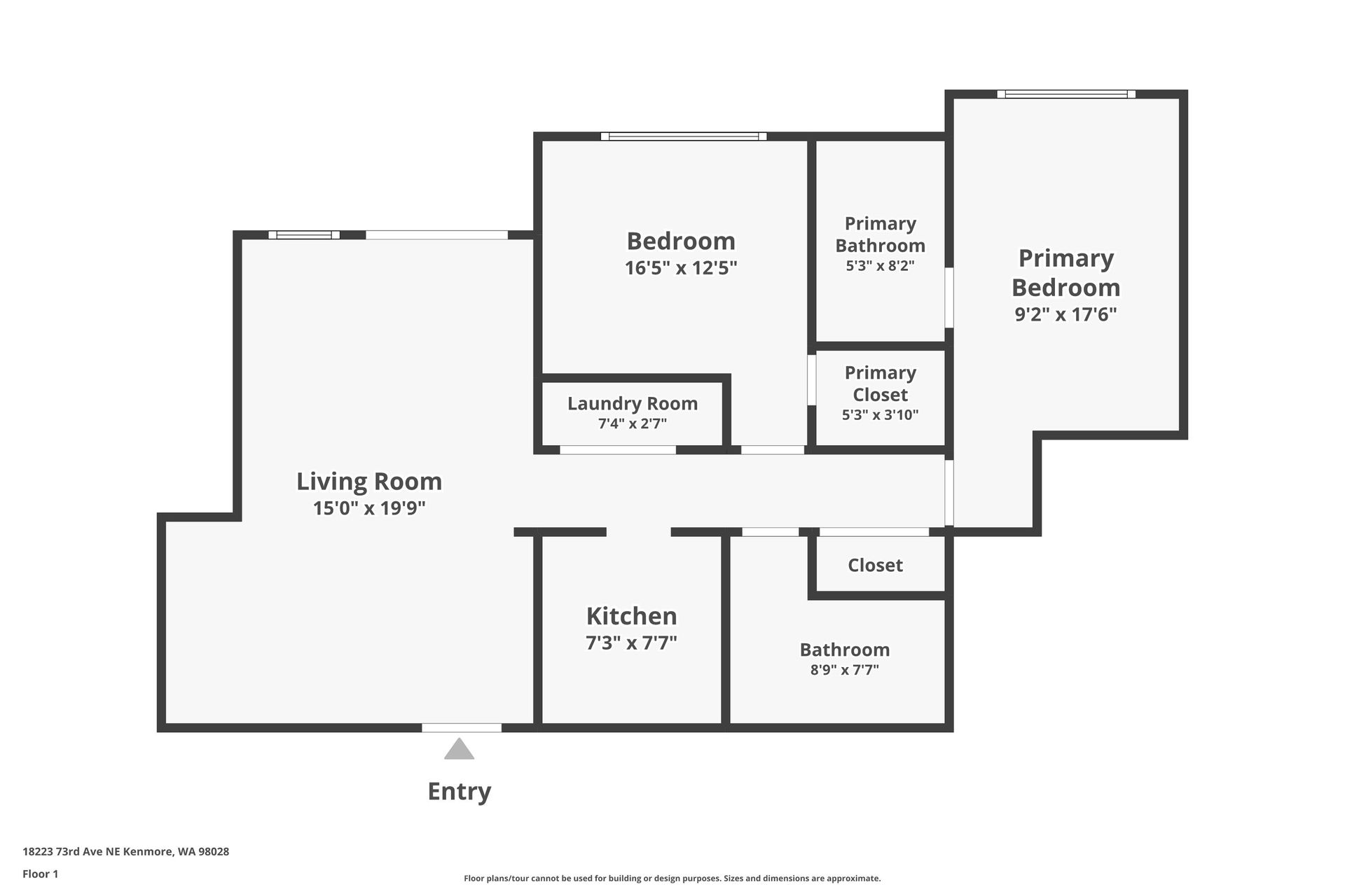 Kenmore Apartment: 18223 - 73rd Ave NE