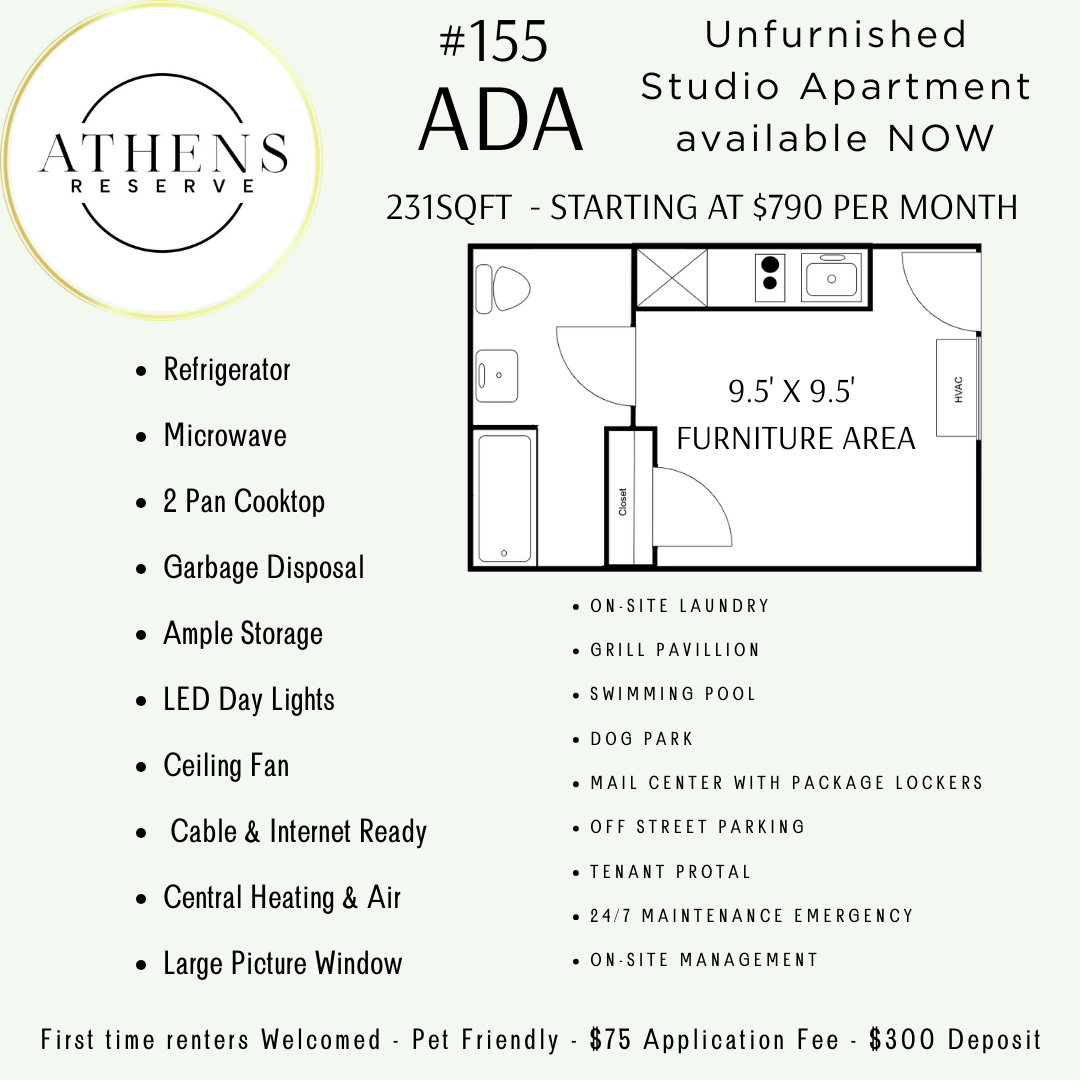 Athens Apartment: 2050 St Hwy 31 East