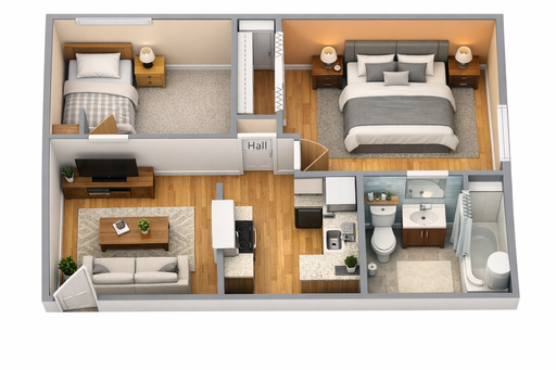2 bedroom – photo 1