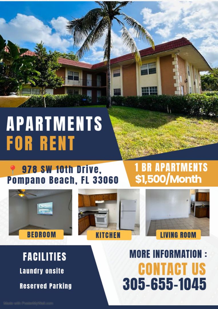 Pompano Beach Apartment: 978 SW 10th Drive