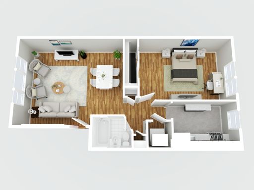The Ellsworth: Bright, Open One-Bedroom Living