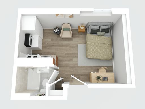 Smart, Simple Studio Living in Bala Cynwyd