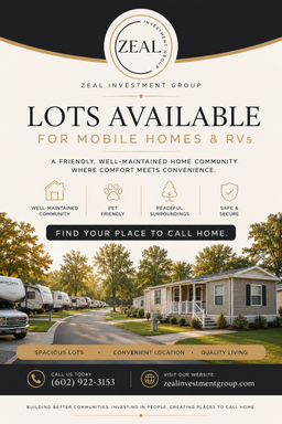 Mobile Home and RV Lot